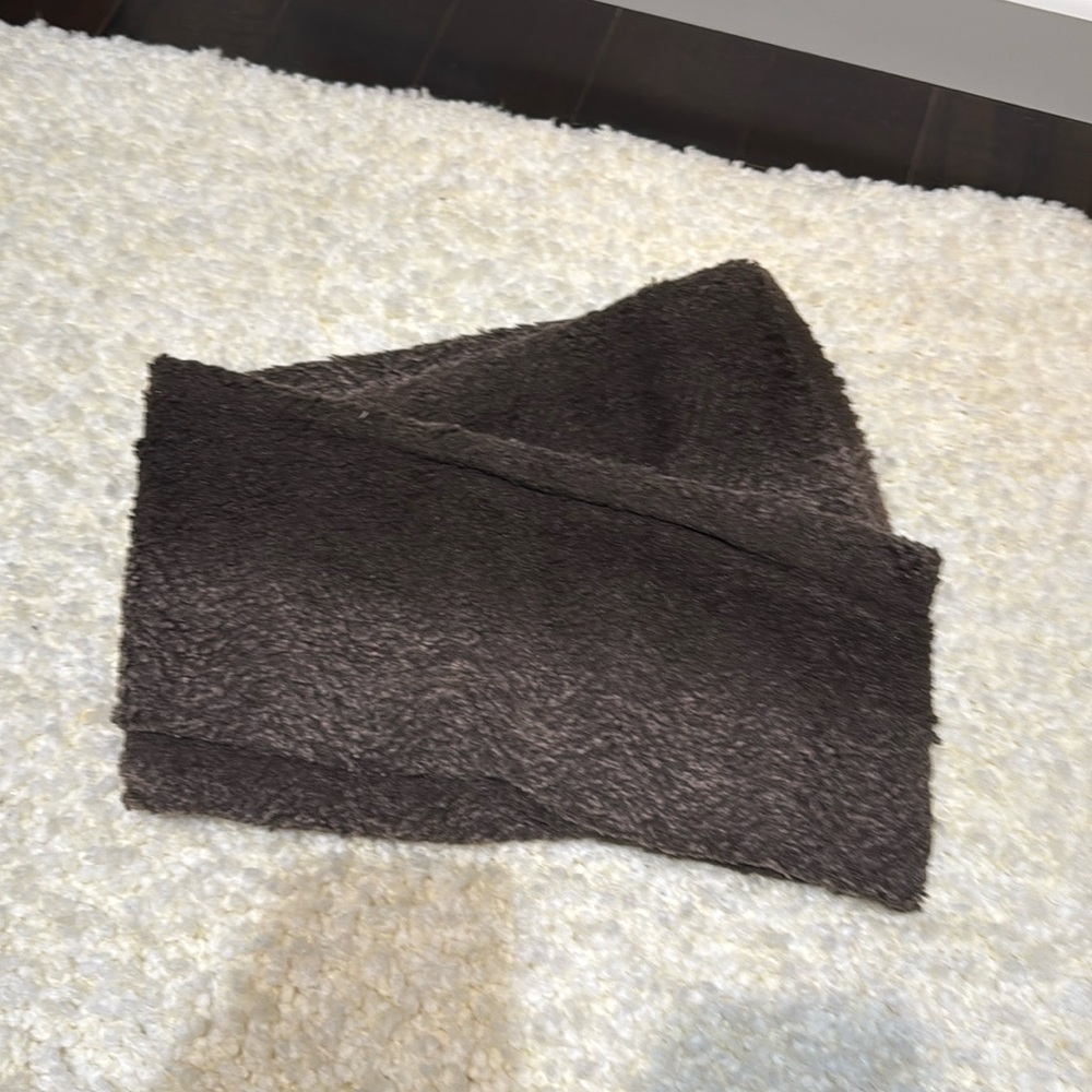Brown wrap scarf